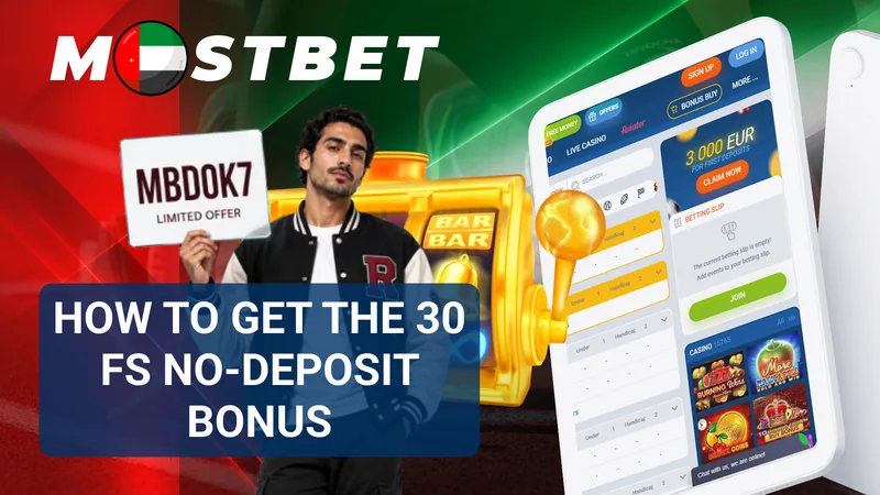 Steps to activate MostBet 30 free spins no-deposit bonus
