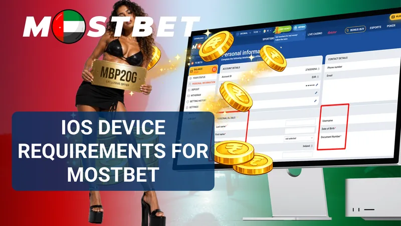 iPhone showing Mostbet iOS device requirements and compatibility information