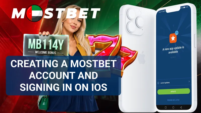Mostbet account registration screen displayed on an iPhone