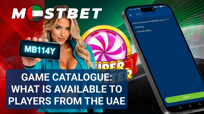 MostBet Casino game catalogue with different entertainment categories