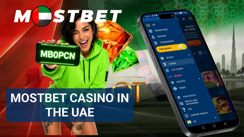 MostBet Casino UAE interface with online games and mobile access