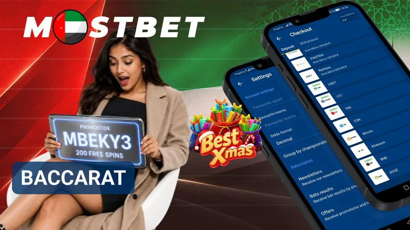 Baccarat game interface with casino table design