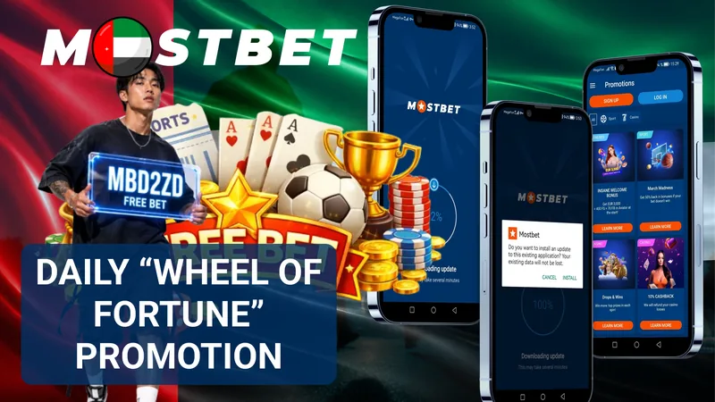 MostBet Wheel of Fortune daily bonus promotion